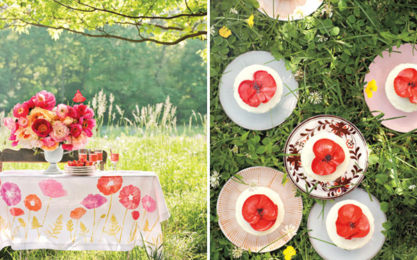 red poppies