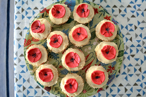 red poppies